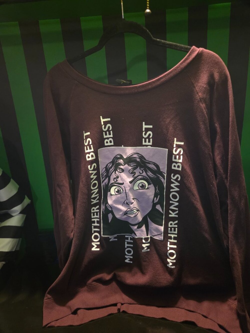 Disney Mother Gothel "Mother Knows Best" Sweatshirt